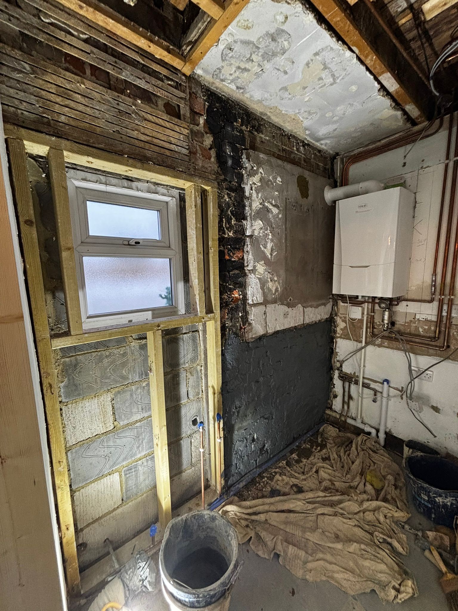 Before: the room in very poor condition