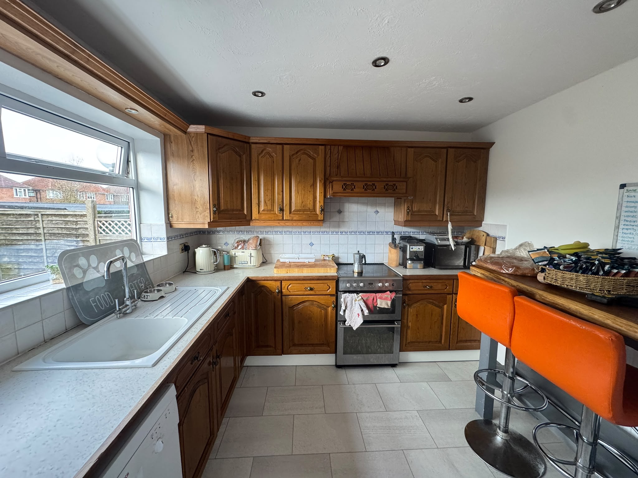 Before: the original kitchen