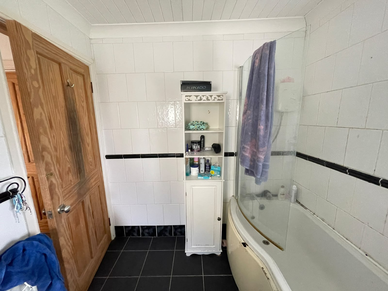 Before: bath and shower