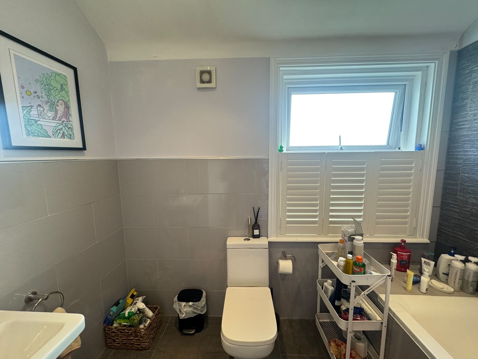 Before: WC and window with shutters